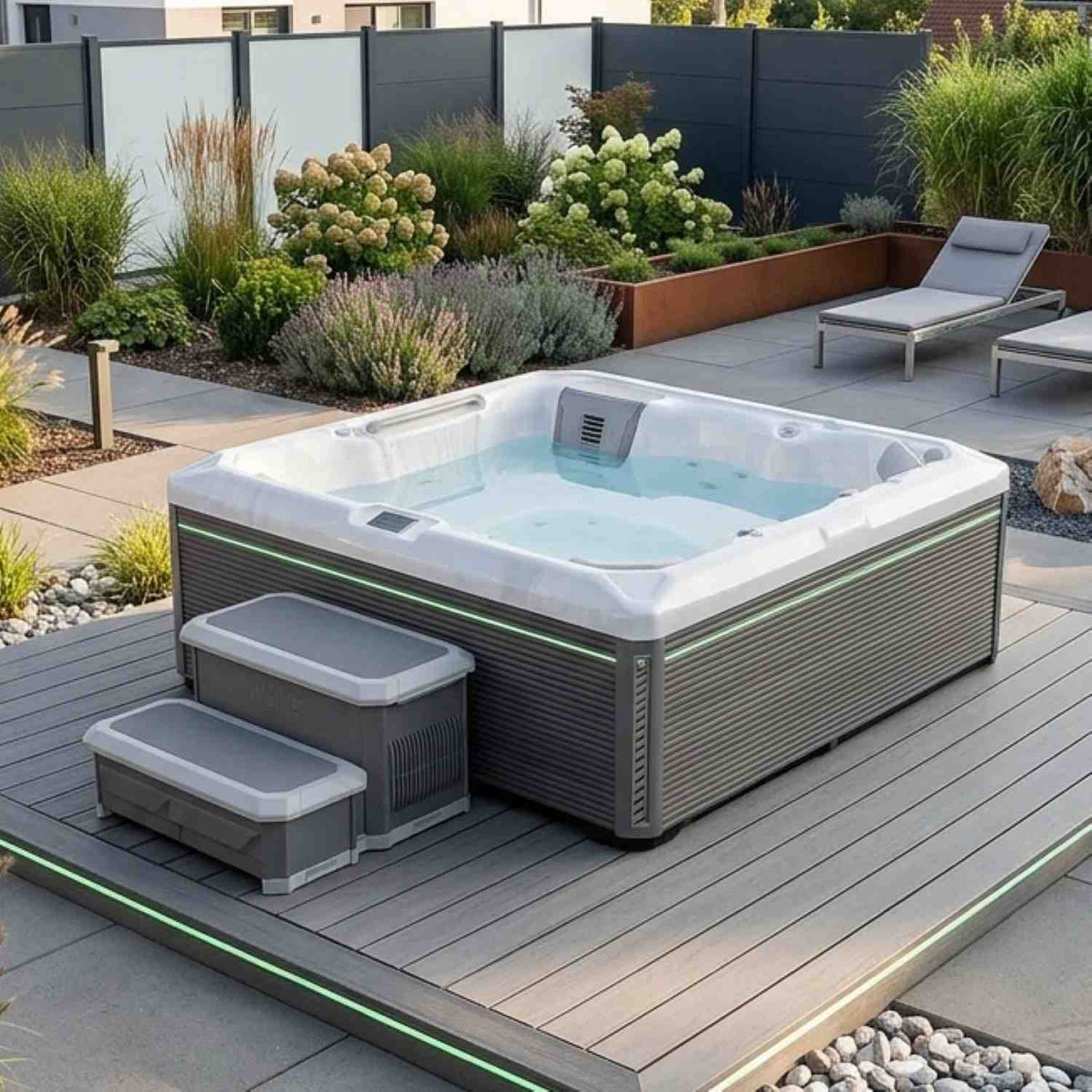 Whirlpool Outdoor im Garten für 2 4 6 Personen winterfest kaufen Preis ganzjährig Wellis