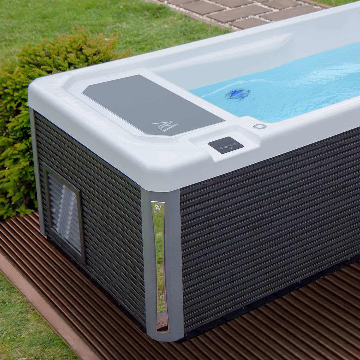 Eisbad cold plunge 1 Person Reluxis Iceland Wellis kaufen für Zuhause mit Kühlung Detailild vorne
