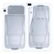 Eisbad cold plunge und Whirlpool 2 Personen Reluxis Iceland Duo Pro Wellis kaufen für Zuhause mit Kühlung für den Garten Draufsicht