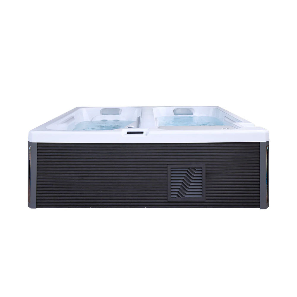 Eisbad cold plunge und Whirlpool 2 Personen Reluxis Iceland Duo Pro Wellis kaufen für Zuhause mit Kühlung für den Garten