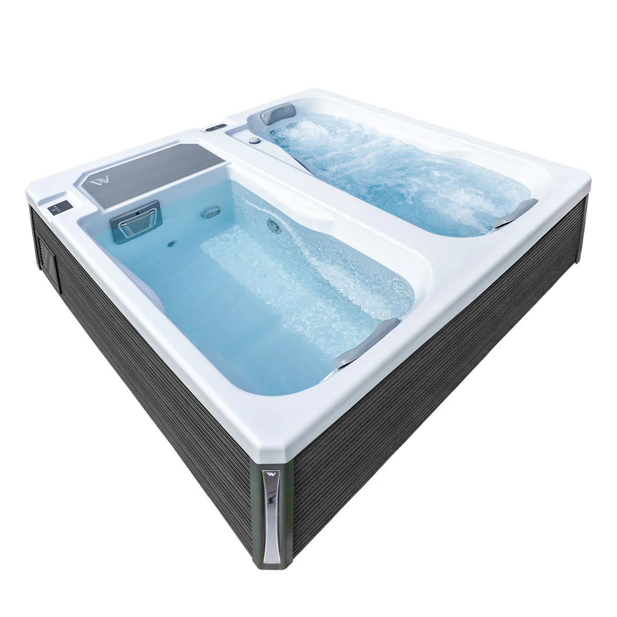 Eisbad cold plunge und Whirlpool 2 Personen Reluxis Iceland Duo Pro Wellis kaufen für Zuhause mit Kühlung für den Garten