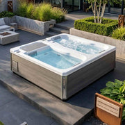 Eisbad cold plunge und Whirlpool 2 Personen Reluxis Iceland Duo Pro Wellis kaufen für Zuhause mit Kühlung im Garten