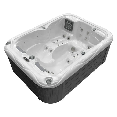 Outdoor Whirlpool 2 - 3 Personen winterfest Reluxis Mars Wellis plug and play Garten kaufen rechteckig weiss
