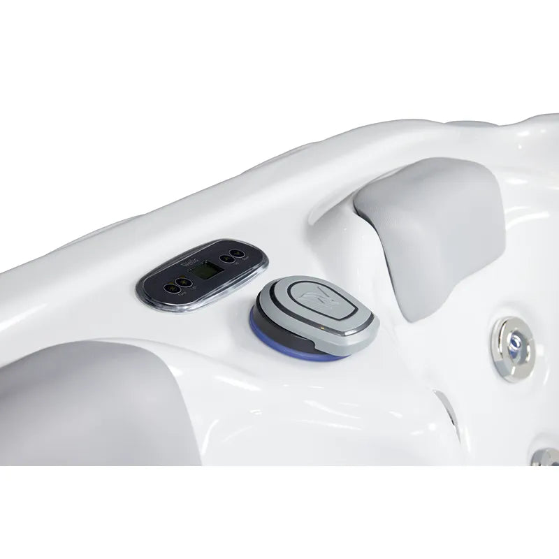 Outdoor Whirlpool 2 - 3 Personen winterfest Reluxis Mars Wellis plug and play Garten kaufen rechteckig weiss Detailbild Diplay