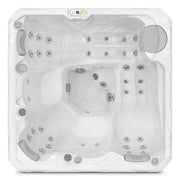 Outdoor Whirlpool 4 - 5 Personen winterfest Reluxis Budapest Life Wellis Garten kaufen Draufsicht weiss