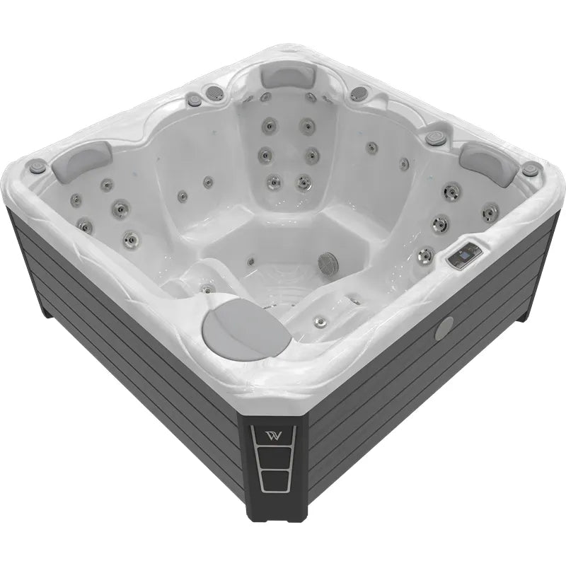 Outdoor Whirlpool 4 - 5 Personen winterfest Reluxis Budapest Life Wellis für den Garten kaufen viereckig