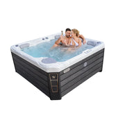 Outdoor Whirlpool 4 - 5 Personen winterfest Reluxis Budapest Life Wellis für den Garten kaufen viereckig 2 Personen drin 