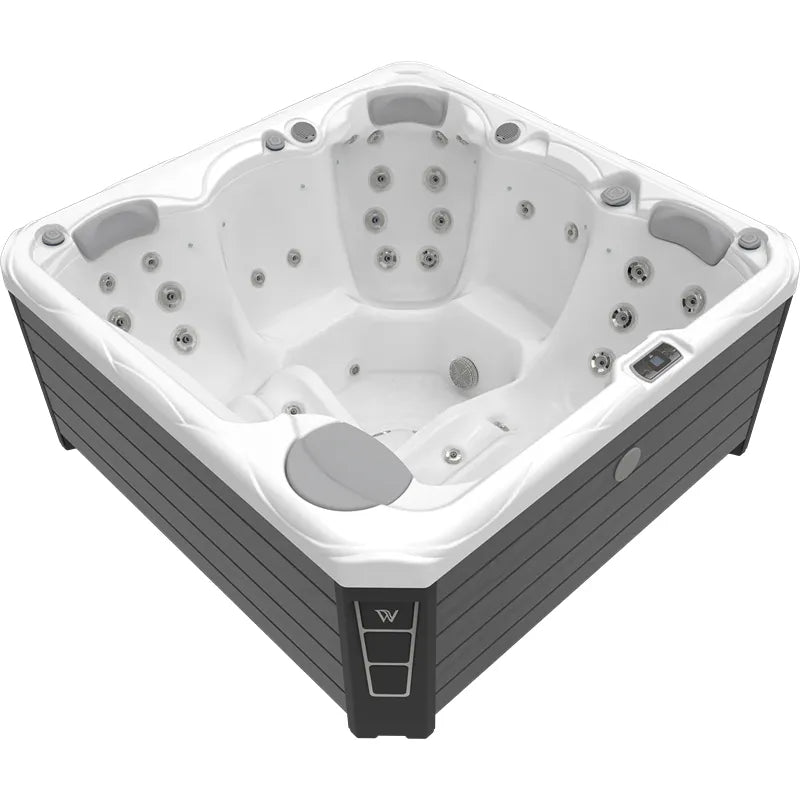 Outdoor Whirlpool 4 - 5 Personen winterfest Reluxis Budapest Life Wellis im Garten kaufen viereckig