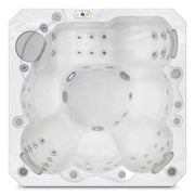 Outdoor Whirlpool 6 Personen winterfest Reluxis Prague Life Wellis für den Garten kaufen 4 eckig Draufsicht