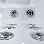 Outdoor Whirlpool 6 Personen winterfest Reluxis Prague Life Wellis für den Garten kaufen 4 eckig Detailbild Düsen