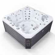 Outdoor Whirlpool 6 Personen winterfest Reluxis Prague Life Wellis für den Garten kaufen 4 eckig
