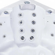 Outdoor Whirlpool 6 Personen winterfest Reluxis Prague Life Wellis für den Garten kaufen 4 eckig Detailbild Rückendüsen