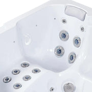 Outdoor Whirlpool 6 Personen winterfest Reluxis Prague Life Wellis für den Garten kaufen 4 eckig Detailbild Liege