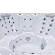 Outdoor Whirlpool 6 Personen winterfest Reluxis Prague Life Wellis für den Garten kaufen 4 eckig Detailbild Sitze