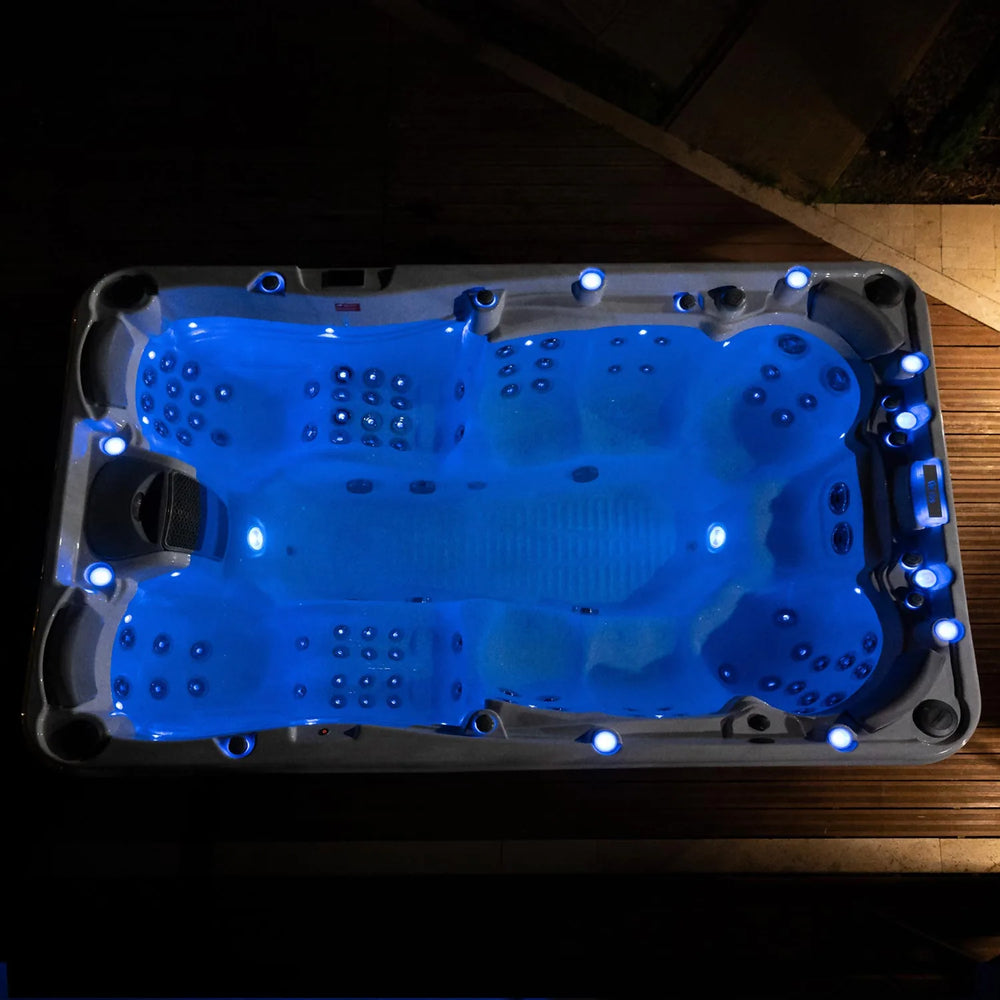 Outdoor Whirlpool 8 - 9 Personen winterfest Reluxis Olympus Life Wellis Garten kaufen bleuchtet
