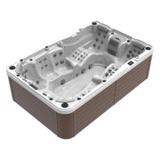 Outdoor Whirlpool 8 - 9 Personen winterfest Reluxis Olympus Life Wellis Garten kaufen Außenwand braun