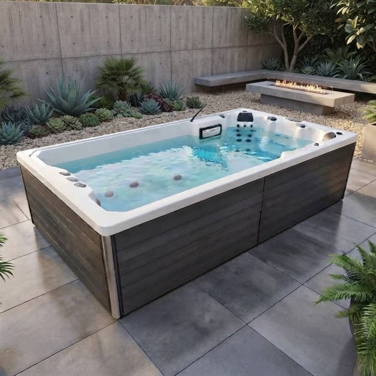 Schwimm Spa kaufen Pool mit Whirlpool Kosten integriert freistehend teilversenkt im Garten Preise Kombination mit Abdeckung mit Gegenstromanlage Bielefeld Graz