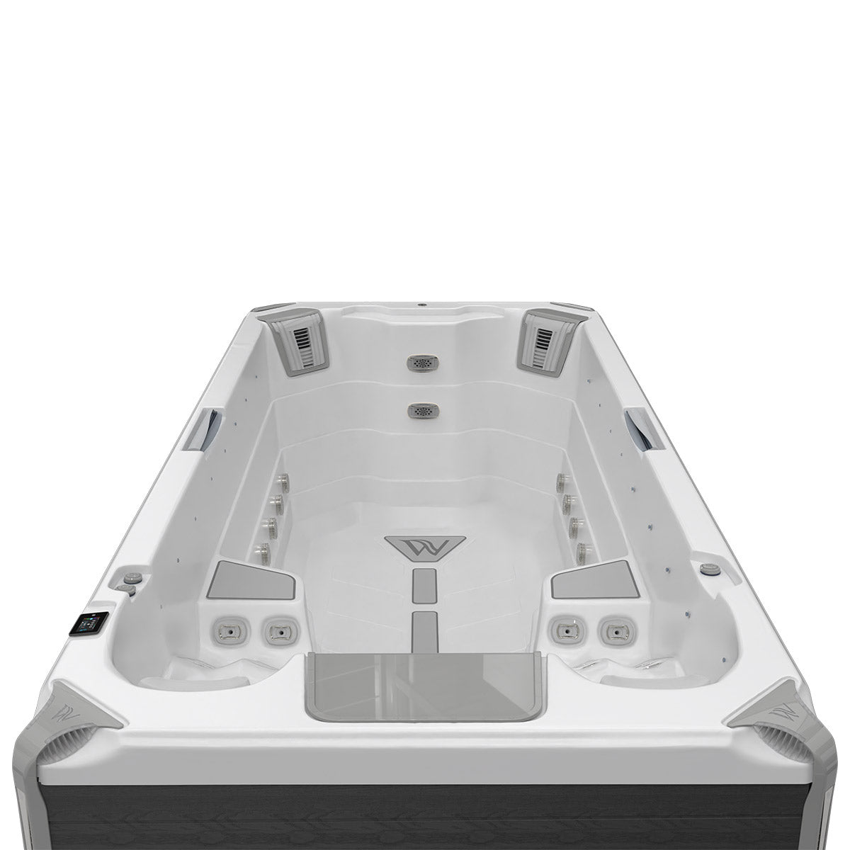 Swim Spa Reluxis Amazonas W Flow Grand Prix Wellis Pool kaufen teilversenkt Preis Garten Terrasse innen
