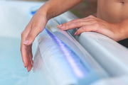 Swim Spa Reluxis Amazonas W Flow Grand Prix Wellis Pool kaufen teilversenkt Preis Garten Terrasse Detailbild Wasserfall