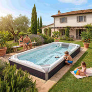 Swim Spa Reluxis Amazonas W Flow Grand Prix Wellis Pool kaufen teilversenkt Preis im Garten