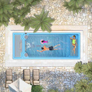 Swim Spa Reluxis Beach Club Deluxe Premium Wellis Pool Garten kaufen Schwimmspa Preis Draufsicht