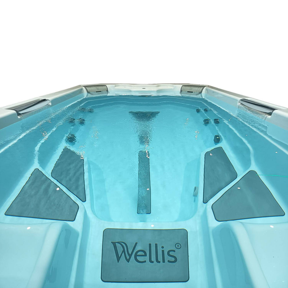 Swim Spa Reluxis Donau Danube W Flow Grand Prix Wellis Pool kaufen teilversenkt Wasser drin