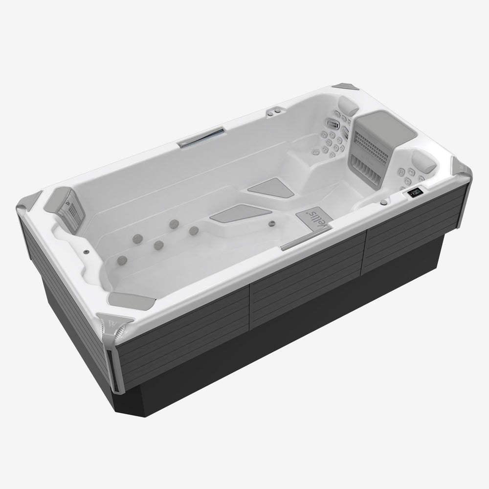 Swim Spa Reluxis Donau Danube W Flow Grand Prix Wellis Pool kaufen teilversenkt weiss grau