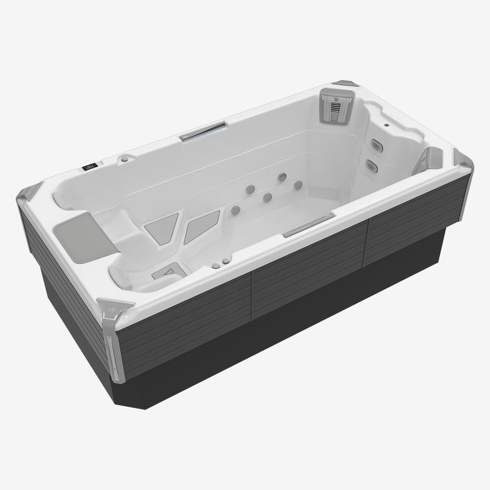 Swim Spa Reluxis Donau Danube W Flow Grand Prix Wellis Pool kaufen teilversenkt weiss
