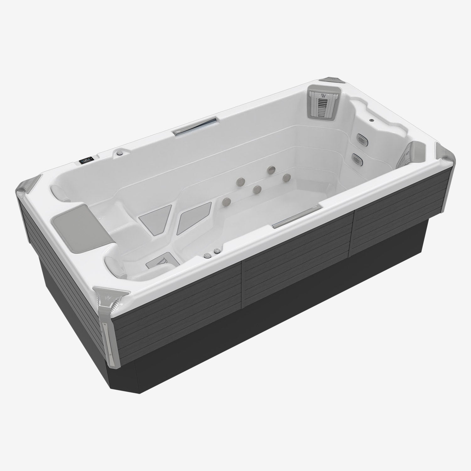 Swim Spa Reluxis Donau Danube W Flow Grand Prix Wellis Pool kaufen teilversenkt weiss