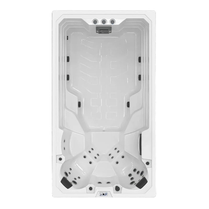 Swim Spa Reluxis Elba Deluxe Wellis Pool kaufen für den Garten Draufsicht
