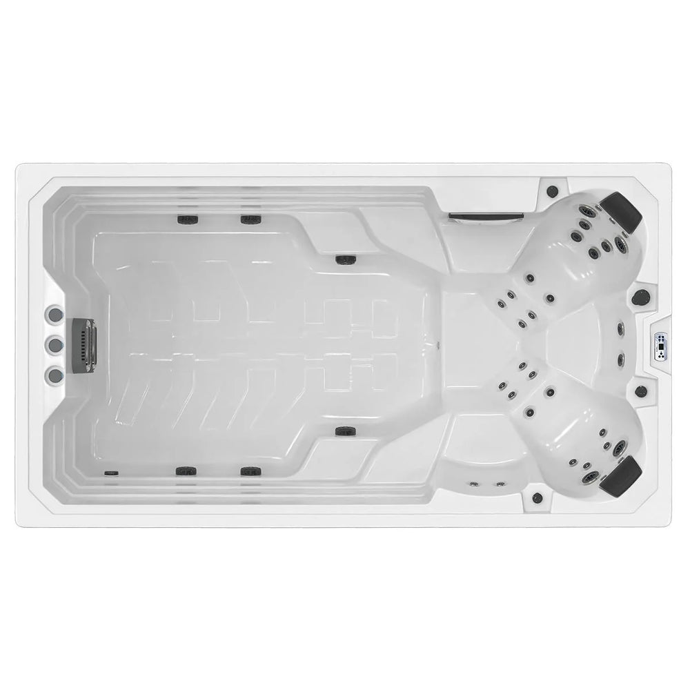 Swim Spa Reluxis Elba Deluxe Wellis Pool kaufen für den Garten Draufsicht