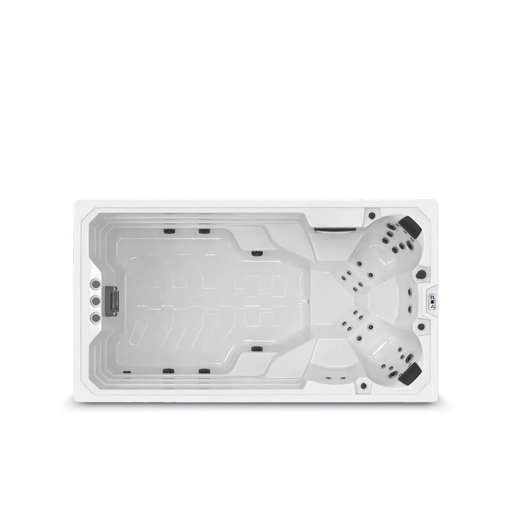 Swim Spa Reluxis Elba Deluxe Wellis Pool kaufen für den Garten Draufsicht