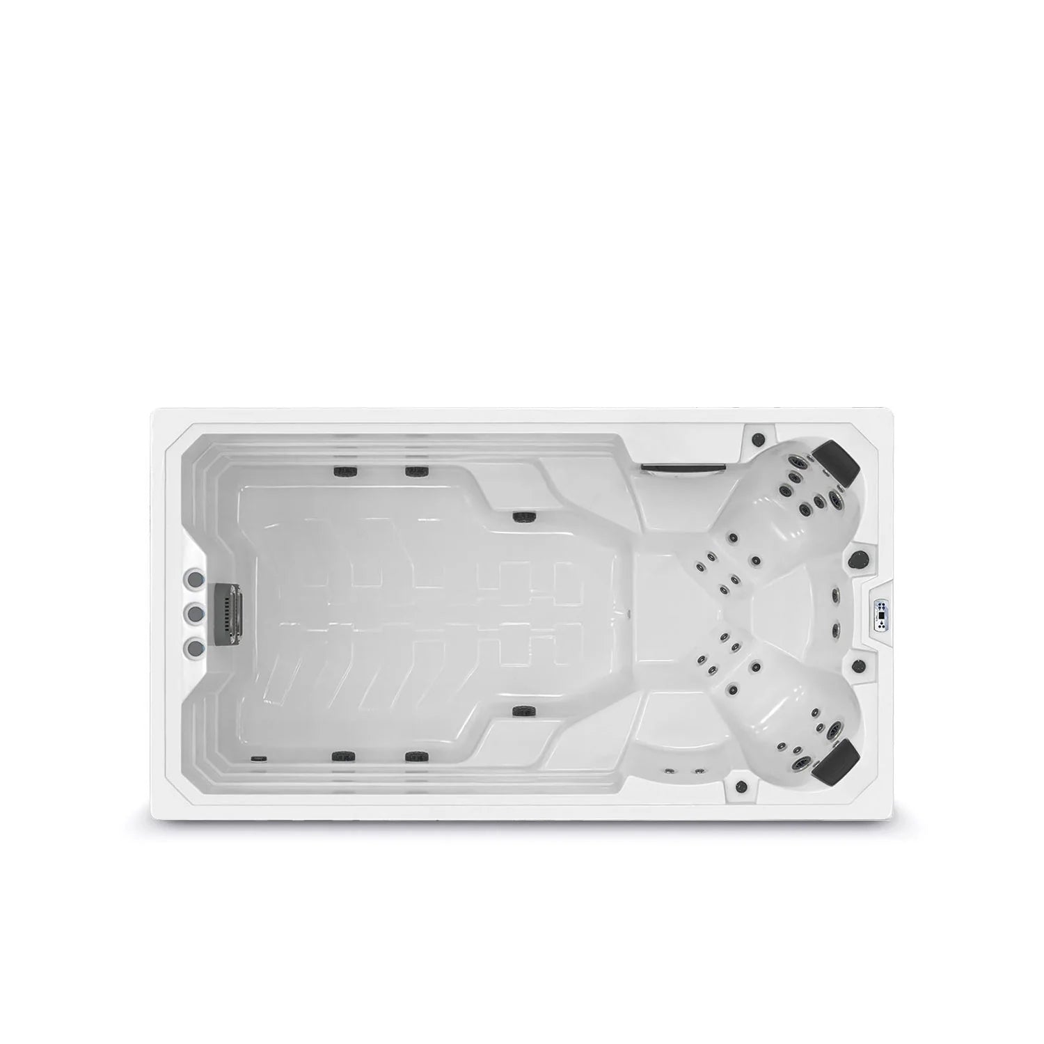 Swim Spa Reluxis Elba Deluxe Wellis Pool kaufen für den Garten Draufsicht