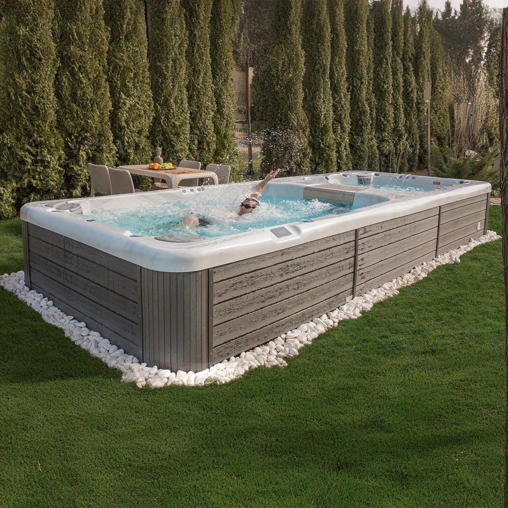Swim Spa Reluxis Rio Grande W Flow Duo Wellis Pool kaufen Preis für den Garten mit Whirlpool 1 Person schwimmt