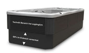 Swim Spa freistehend teilversenkt Reluxis Donau Riverjet Life Wellis Pool kaufen Swimspa Pool mit Abdeckung Outdoor Garten Deutschland Österreich Berlin München Köln Wien Graz Linz.