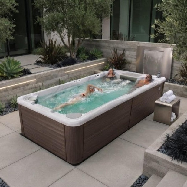 Swimspa kaufen Pool mit Abdeckung freistehend Outdoor für den Garten Deutschland Österreich Hamburg Muenchen Köln Wien Graz Linz