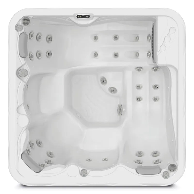 Wellis Whirlpool Outdoor 4 - 5 Personen winterfest Reluxis Pluto im Garten kaufen 4 eckig Drausicht