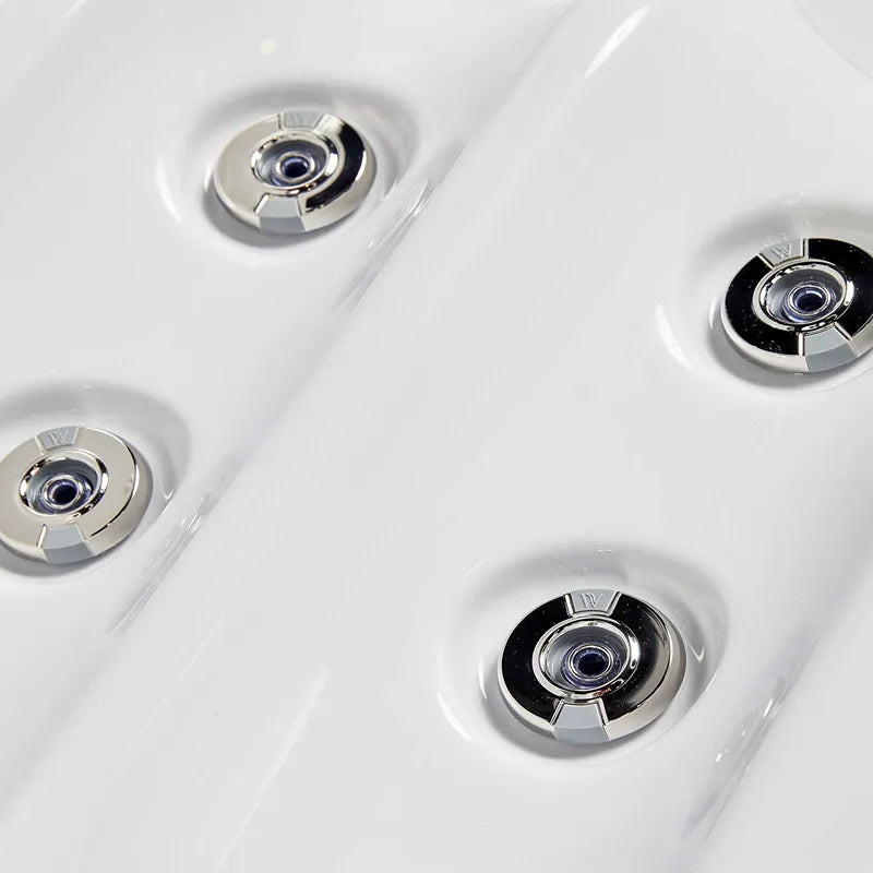 Wellis Whirlpool Outdoor 4 - 5 Personen winterfest Reluxis Pluto im Garten kaufen 4 eckig Detailbild Düsen