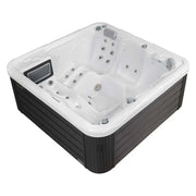 Wellis Whirlpool Outdoor 4 - 5 Personen winterfest Reluxis Pluto im Garten kaufen 4 eckig weiss