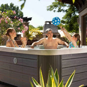 Wellis Whirlpool Outdoor 4 - 5 Personen winterfest Reluxis Pluto im Garten kaufen 4 eckig 3 Personen drin