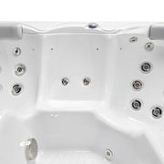 Wellis Whirlpool Outdoor 4 - 5 Personen winterfest Reluxis Pluto im Garten kaufen 4 eckig Detailbild Düsen Sitzplatz