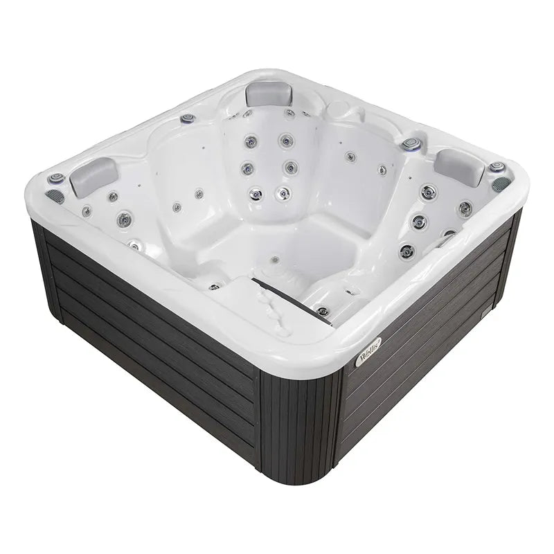 Wellis Whirlpool Outdoor 4 - 5 Personen winterfest Reluxis Pluto im Garten kaufen 4 eckig