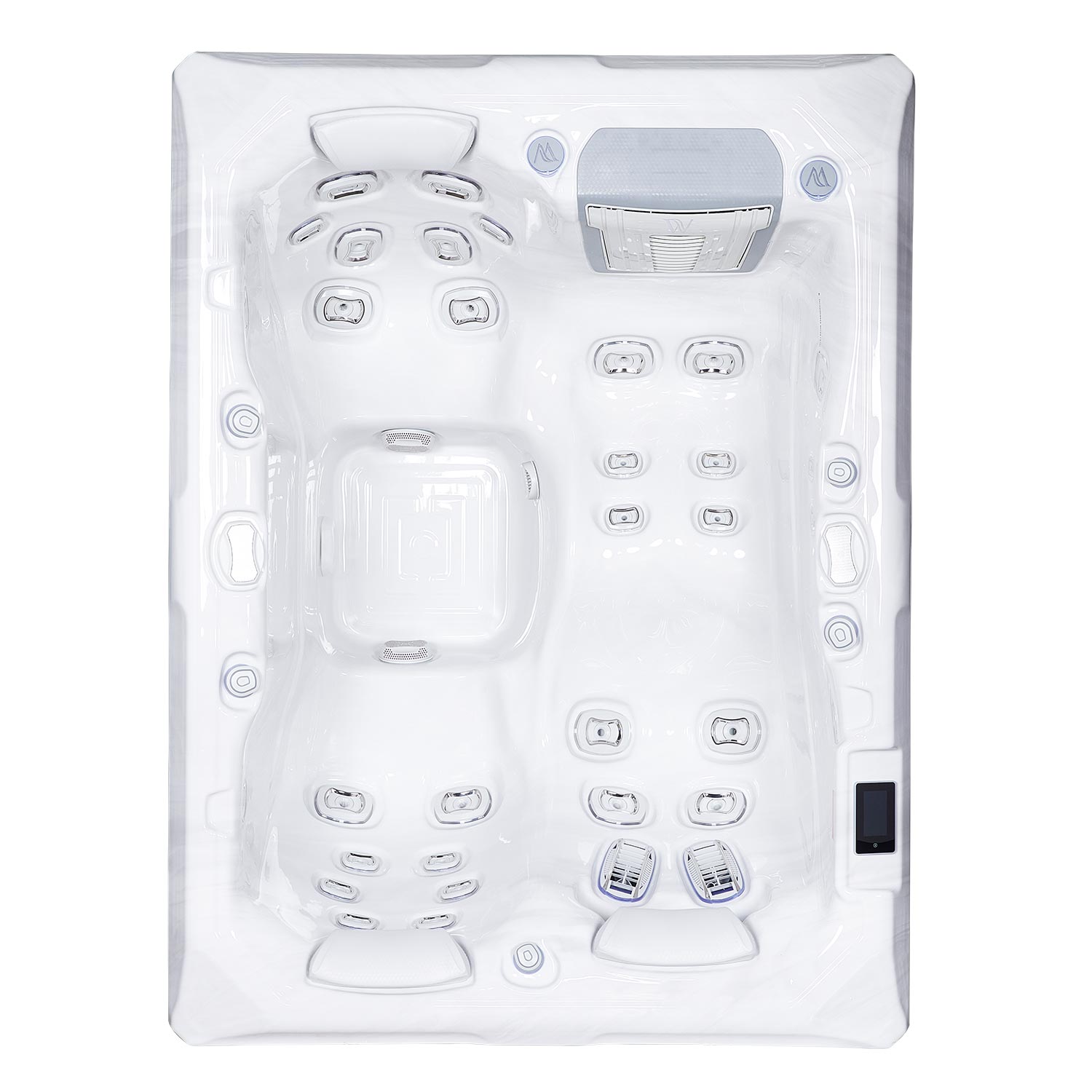 Whirlpool Garten 2 - 3 Personen winterfest Reluxis Teide Life Wellis kaufen Preis Draufsicht