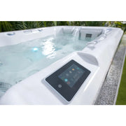 Whirlpool Garten 2 - 3 Personen winterfest Reluxis Teide Life Wellis kaufen Preis Outdoor freistehend rechteckig Detailbild Touchpanel