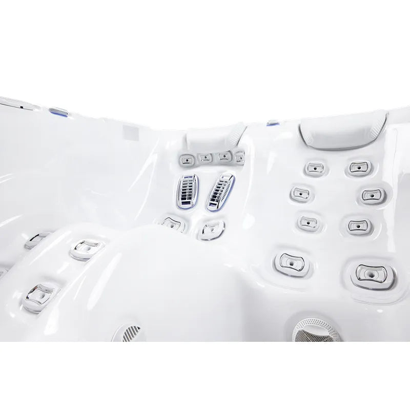 Whirlpool Garten 2 - 3 Personen winterfest Reluxis Teide Life Wellis kaufen Preis Outdoor freistehend rechteckig Detailbild Düsen