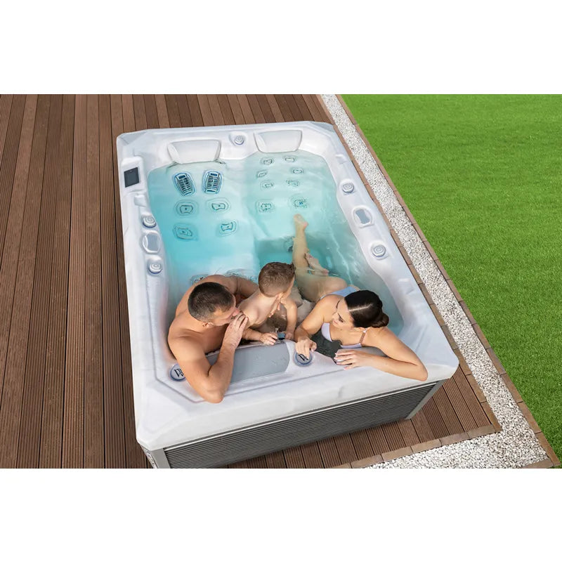 Whirlpool Garten 2 - 3 Personen winterfest Reluxis Teide Life Wellis kaufen Preis Outdoor freistehend rechteckig Familie drin