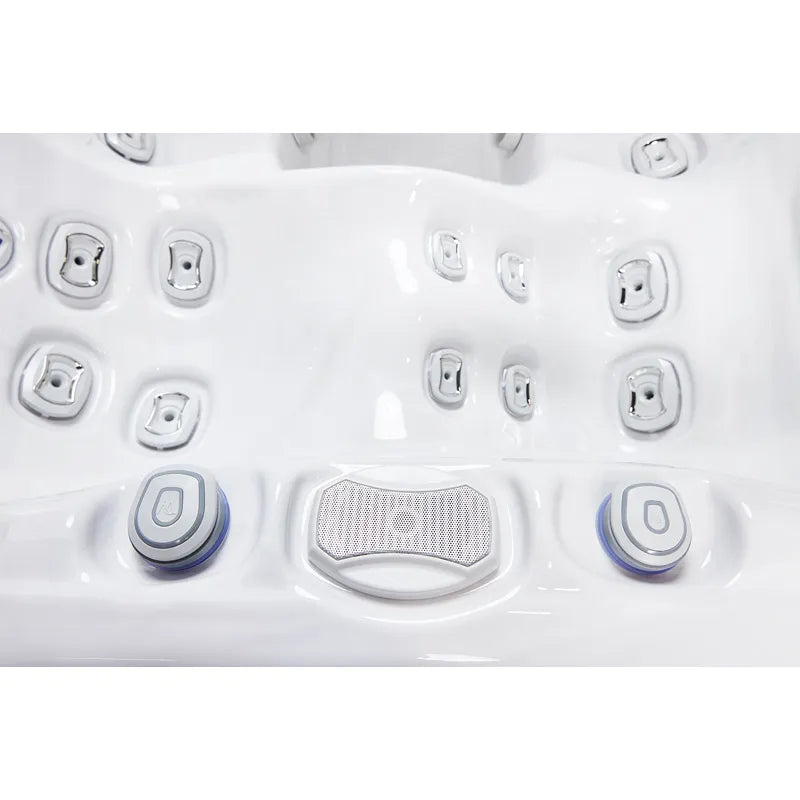 Whirlpool Garten 2 - 3 Personen winterfest Reluxis Teide Life Wellis kaufen Preis Outdoor freistehend rechteckig Detailbild Düsen
