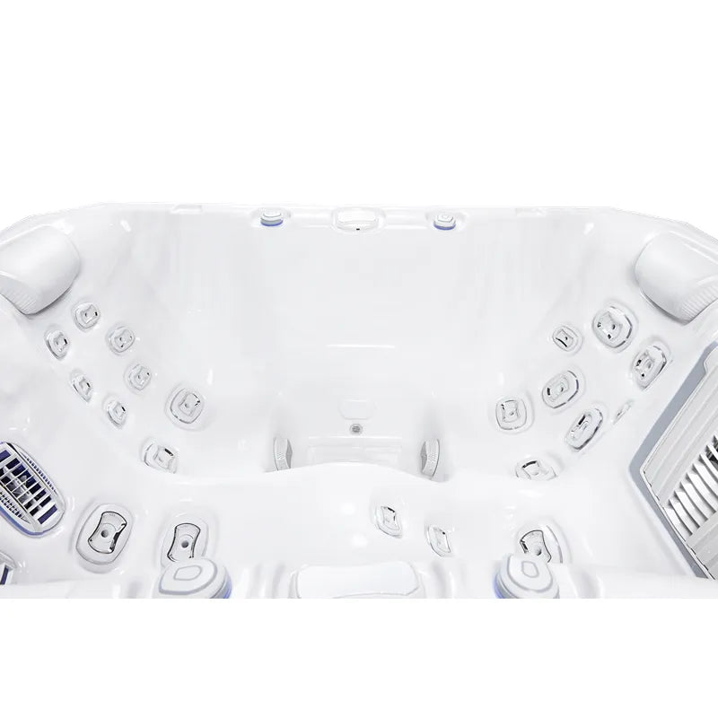 Whirlpool Garten 2 - 3 Personen winterfest Reluxis Teide Life Wellis kaufen Preis Outdoor freistehend rechteckig Detailbild 2 Sitze