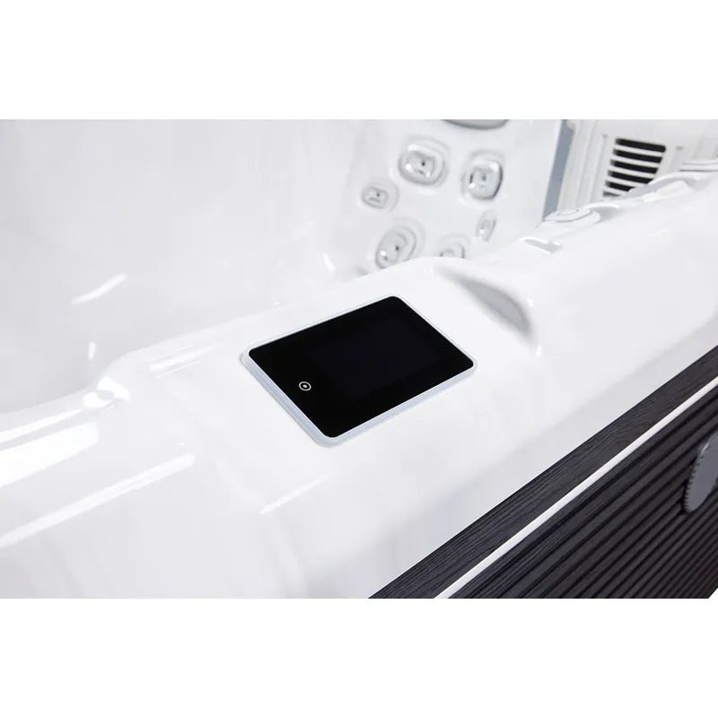 Whirlpool Garten 2 - 3 Personen winterfest Reluxis Teide Life Wellis kaufen Preis Outdoor freistehend rechteckig Detailbild Touchpanel