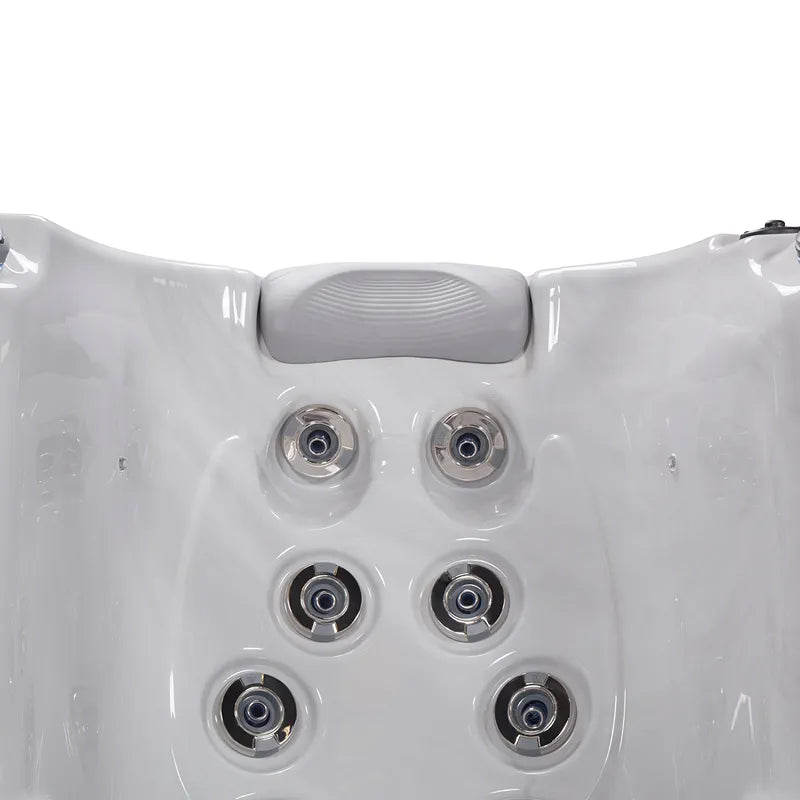Whirlpool Garten 4 5 Personen winterfest Reluxis Palermo Life Wellis kaufen eckig Detailbild Rückensitz